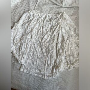 Free People White Lace Baby Doll Dress